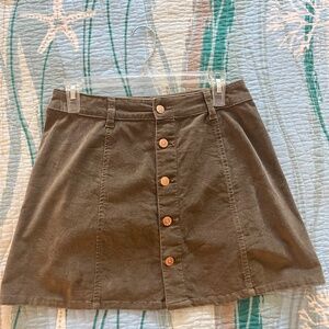 Celebrity Pink Corduroy Mini Skirt in Green size 5 or 27